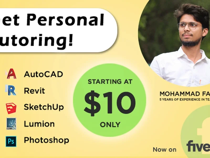 I will be your online tutor for architectural software